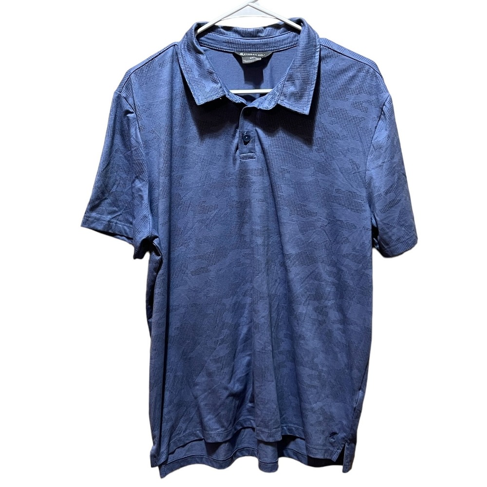 Kyodan Golf Polo Shirt Blue Size Large Soft Touch‎ Active Sports Club Wear